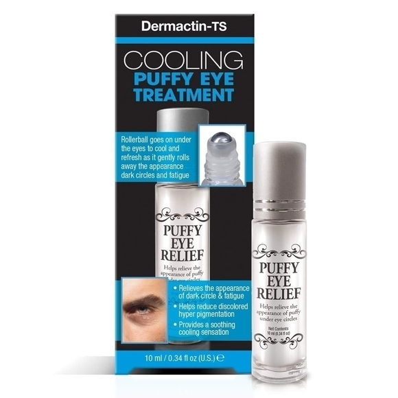 NIB Dermactin-ts Men's Puffy Eye & Dark Circle Treatment Roll-on Eye Relief Gel - Picture 2 of 6